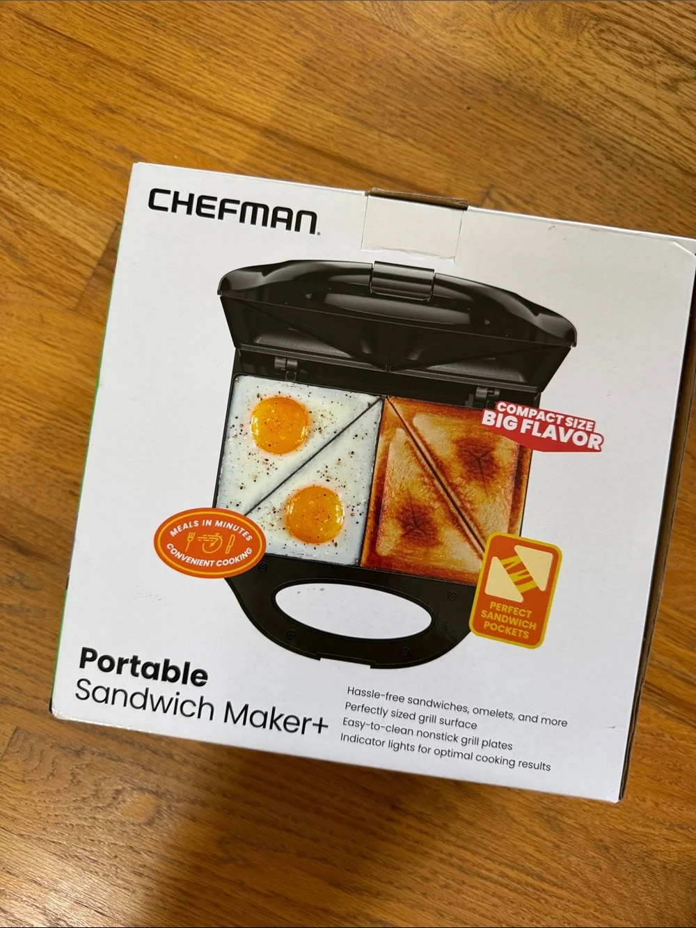 Chefman Portable Sandwich Maker - Black